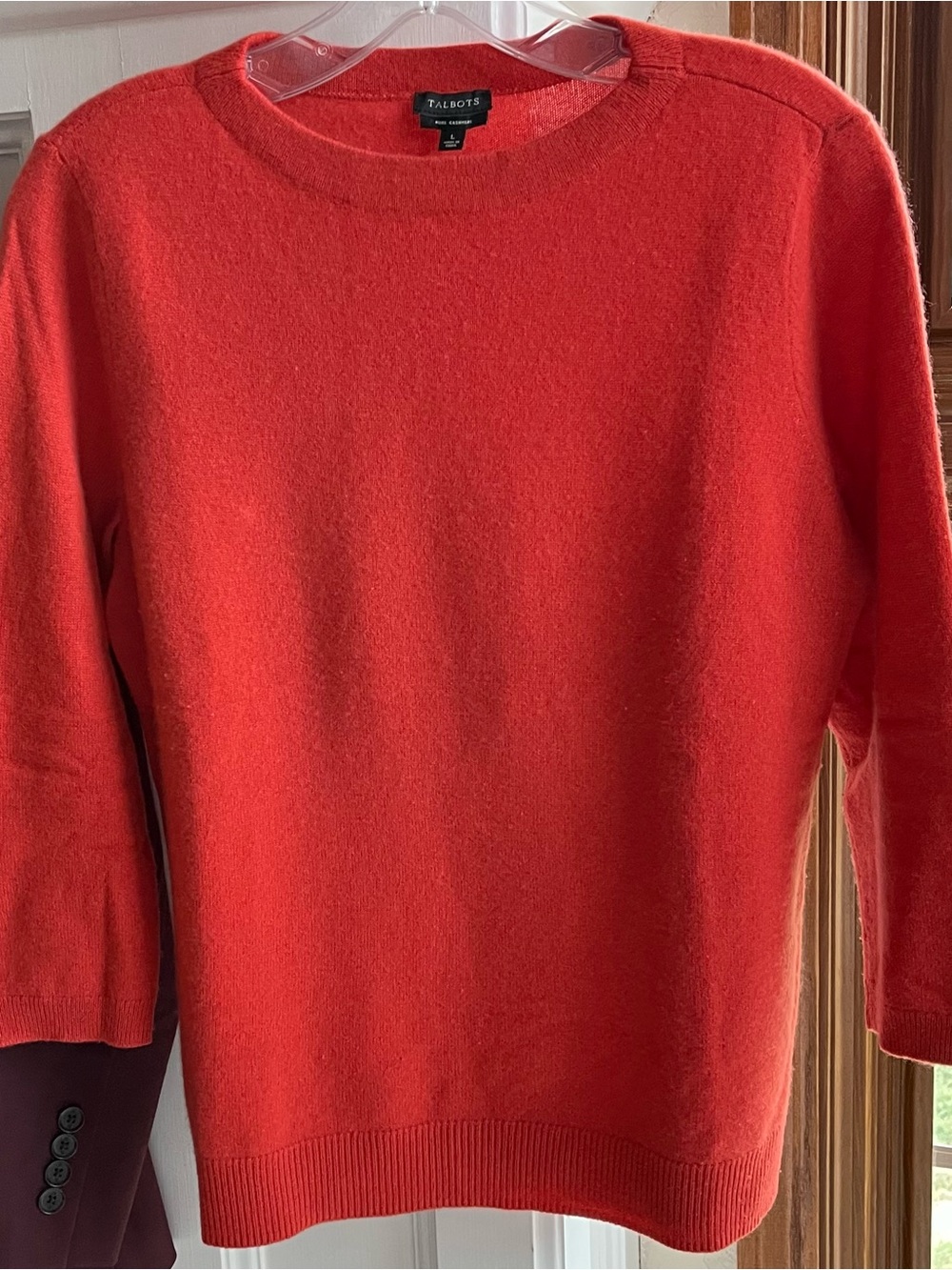Talbots Audrey Cashmere Sweater — Burnt Orange